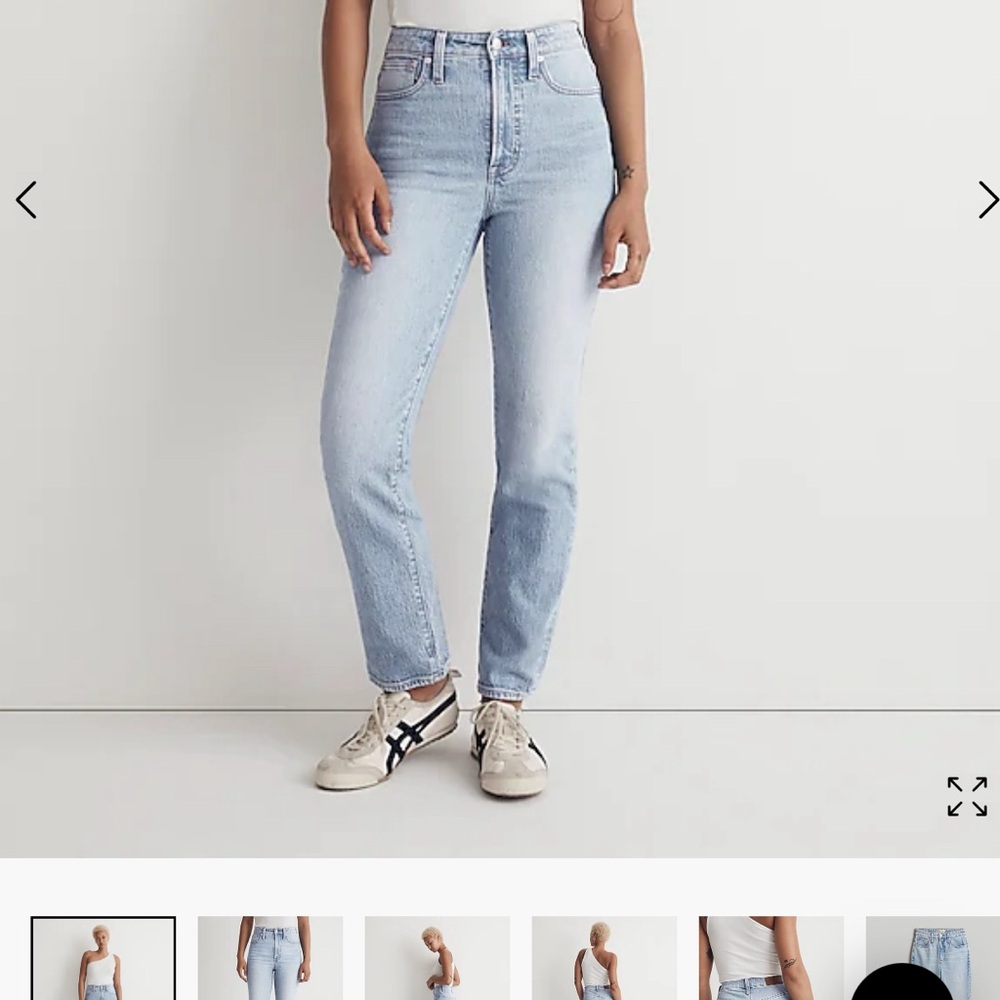 Madewell Curvy Perfect Vintage Jean in Merle Wash